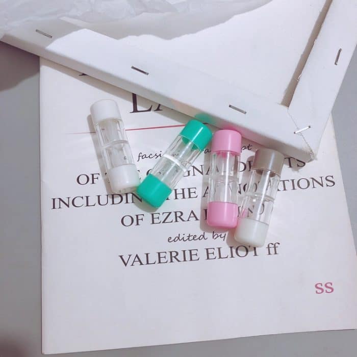 10 PCS Kontaktlinsen-Begleitbox Doppelkopfbox RGP Hartglasgehäuse Zufällige Farbe – Bild 3