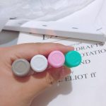 10 PCS Kontaktlinsen-Begleitbox Doppelkopfbox RGP Hartglasgehäuse Zufällige Farbe – Bild 4