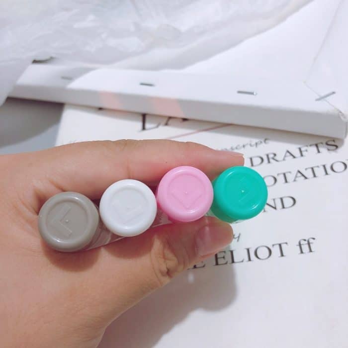 10 PCS Kontaktlinsen-Begleitbox Doppelkopfbox RGP Hartglasgehäuse Zufällige Farbe – Bild 4