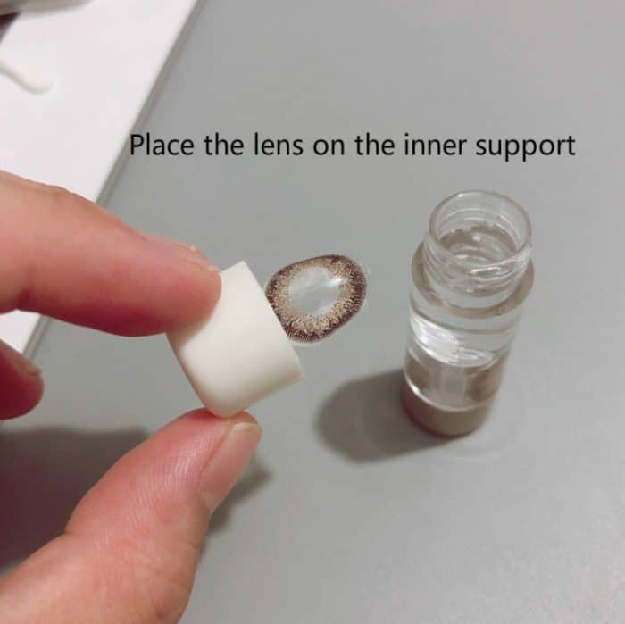 10 PCS Kontaktlinsen-Begleitbox Doppelkopfbox RGP Hartglasgehäuse Zufällige Farbe – Bild 6