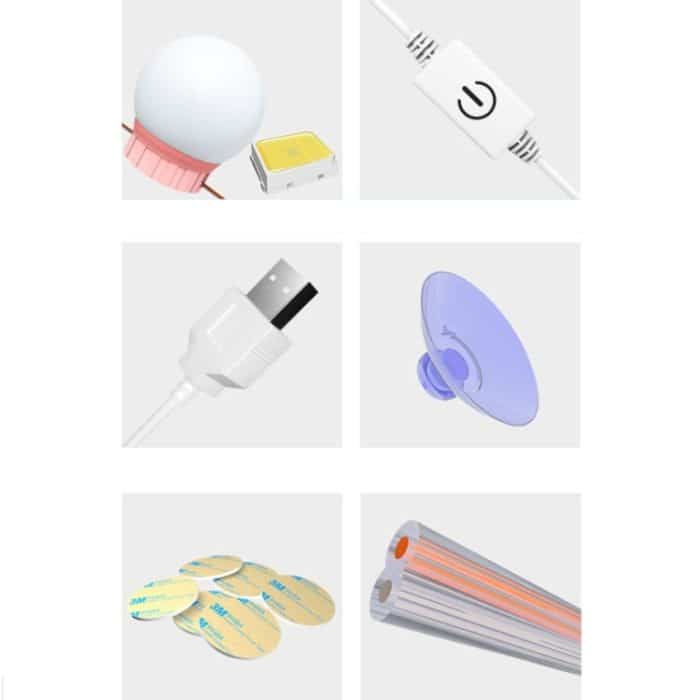 Spiegel-Frontlicht, dimmbarer Make-up-Spiegel, USB-Touch-Control-Licht – Bild 6