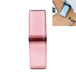 2 Stück Reise-Zahnbürstenbox, tragbares Paar-Set, Mundspülbecher