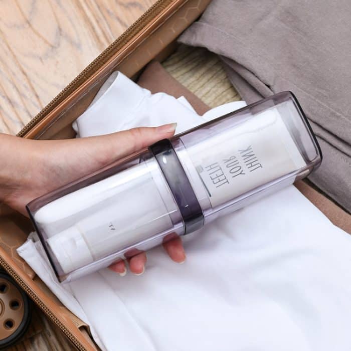 2 Stück Reise-Zahnbürstenbox, tragbares Paar-Set, Mundspülbecher – Bild 3