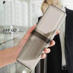 2 Stück Reise-Zahnbürstenbox, tragbares Paar-Set, Mundspülbecher – Bild 4