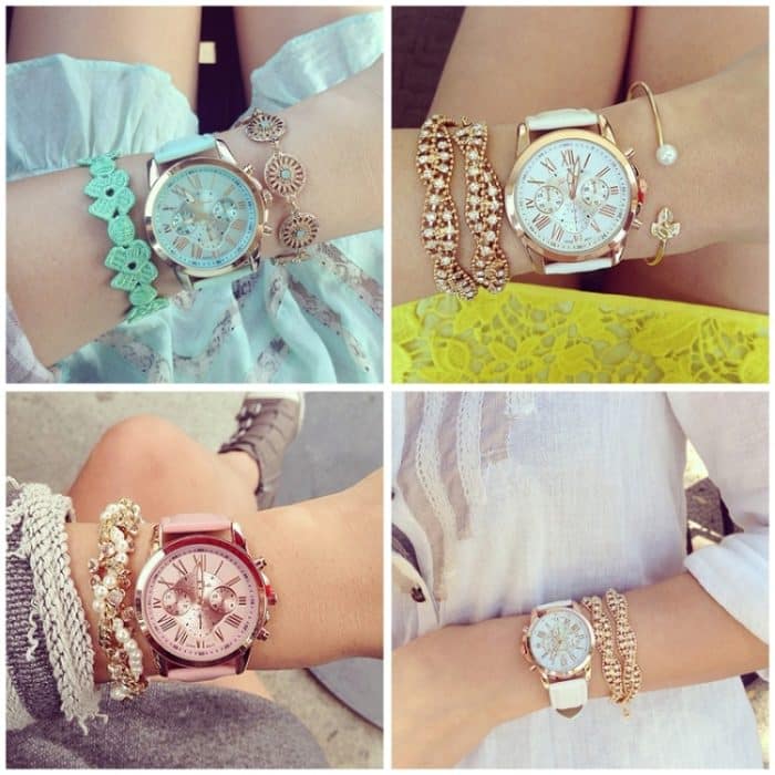 Mode-Quarzuhren für Damen und Herren, Leder-Sport-Freizeituhr – Bild 5