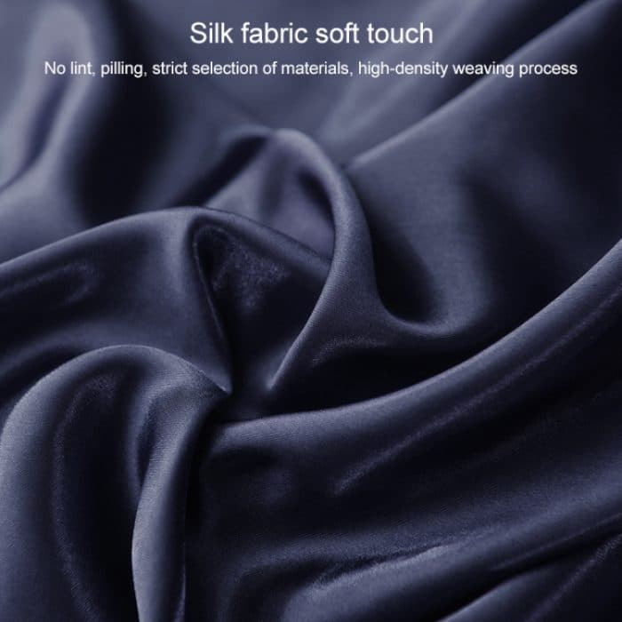 Home Ice Silk Simulation Silk Vierteiliges Kissenbezug-Bettlaken-Spannbettlaken-Set, US-Full/UK-D:138x190x35cm, US-Queen/UK-K:153x203x35cm – Bild 3