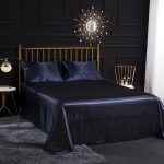 Home Ice Silk Simulation Silk Vierteiliges Kissenbezug-Bettlaken-Spannbettlaken-Set – Bild 6