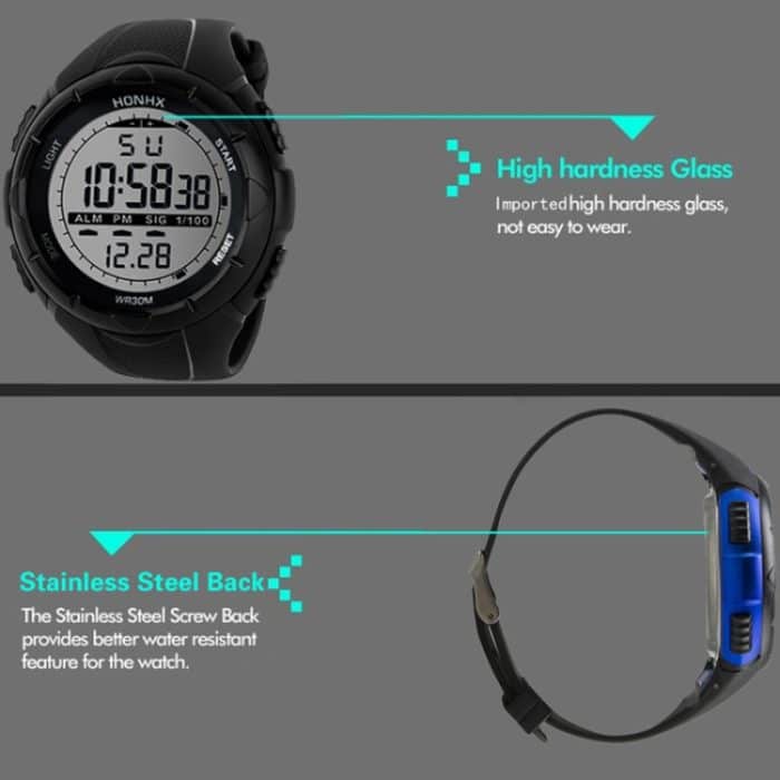 Sportuhr Herren Analog Digital Militär Silikon Army Sport LED Horloges Armbanduhren Herren – Bild 3