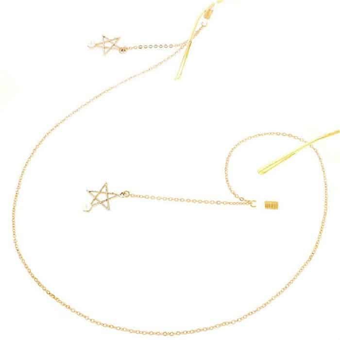 2 Stück rutschfeste Metall-Brillenanhänger mit Perlen-Anhänger-Brillenkette – Bild 3