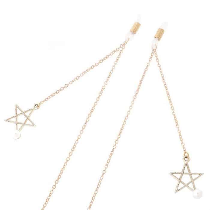 2 Stück rutschfeste Metall-Brillenanhänger mit Perlen-Anhänger-Brillenkette – Bild 4