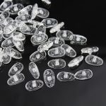 10 Paare Silikon-Schrauben-Typ-Kunststoff-beschichtete rutschfeste Nasenblock-Brille Rahmenzubehör – Bild 2