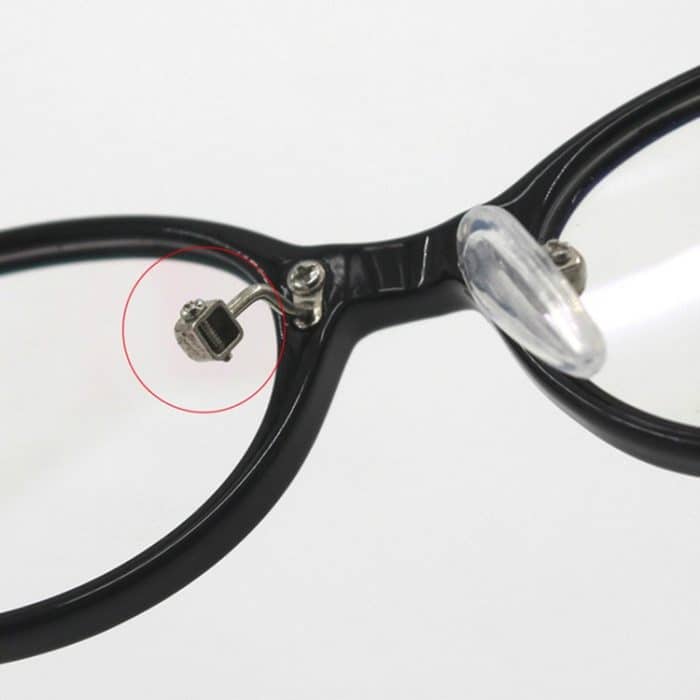10 Paare Silikon-Schrauben-Typ-Kunststoff-beschichtete rutschfeste Nasenblock-Brille Rahmenzubehör – Bild 3