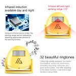 Drahtlose intelligente Türklingel, Infrarot-Bewegungssensor, Sprachansager, Warnung, Türklingel-Alarm – Bild 4