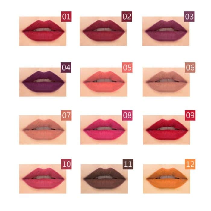 Sexy Matte Lippenstift Lipliner Lip Liner Bleistift Matt Nude Lipsliner Stift Set Schönheit Make-Up Werkzeug Kosmetik – Bild 5