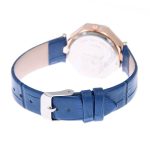 Edelsteinschliff-Geometrie-Kristall-Leder-Quarz-Armbanduhr, modische Uhr für Damen – Bild 3