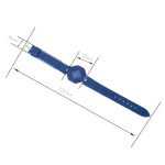 Edelsteinschliff-Geometrie-Kristall-Leder-Quarz-Armbanduhr, modische Uhr für Damen – Bild 4