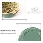 10 Stück doppelschichtiger hohler Obst- und Gemüse-Abflusskorb, Haushalts-Kunststoff-Gemüse-Waschkorb, Small, Large – Bild 4