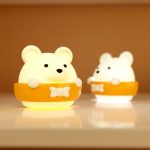Bär Fernbedienung Nachtlicht Nachttisch Augenschutz Wandlampe mit 3 Lichtmodi – Bild 3