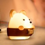 Bär Fernbedienung Nachtlicht Nachttisch Augenschutz Wandlampe mit 3 Lichtmodi – Bild 5