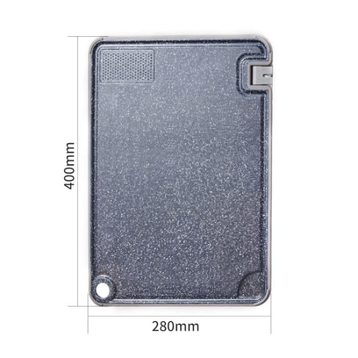 OOU Multifunktionales antibakterielles und schimmelresistentes doppelseitiges Schneidebrett für die Küche, abtropfbares Schneidebrett für ergänzende Lebensmittel, Medium, Large – Bild 2