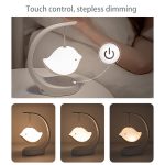 Vogel-Lautsprecher-Nachtlicht, Schlafzimmer, Nachttisch, Musik-Schreibtischlampe – Bild 4