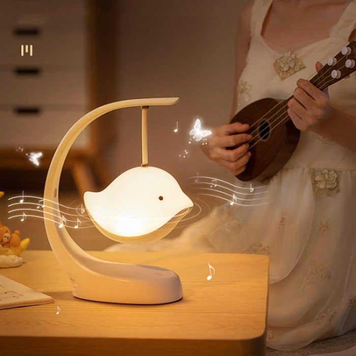 Vogel-Lautsprecher-Nachtlicht, Schlafzimmer, Nachttisch, Musik-Schreibtischlampe – Bild 7