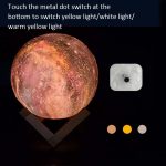 3D Mondlampe Kinder Geschenk Tischlampe Gemalt Sternenhimmel LED Nachtlicht – Bild 3