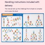 Kinder Eltern-Kind-Stapelblockspiel Balance Akrobatische Truppe Dekompressionsspielzeug – Bild 4