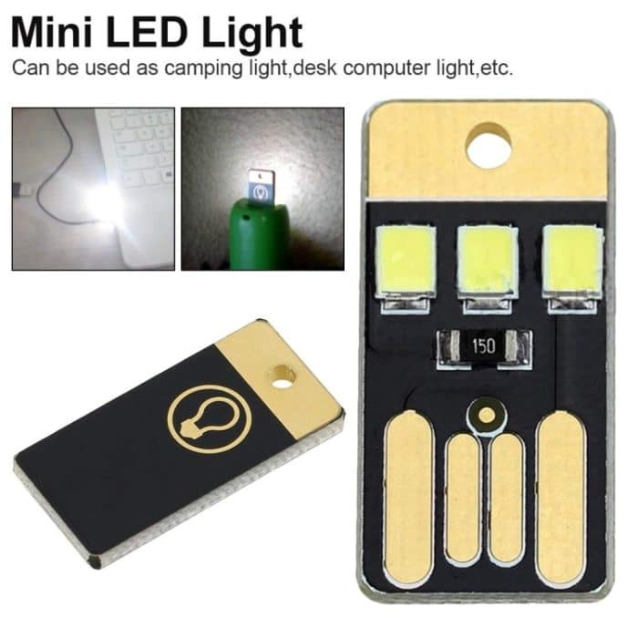 10 Stück Mini-Pocket-Card-USB-Power-Schlüsselanhänger-LED-Nachtlicht – Bild 7