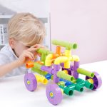 Kinder pädagogische Kunststoffrohrbausteine ​​Zusammengebautes Spielzeug 72 PCS / Set