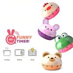 2 PCS Küche mechanische Timer Cartoon 60 Minuten Timer Backen Kochen Erinnerung, RB190-1 Bear, RB190-1 Bunny, RB190-1 Frog, RB190-1 Chicken, RB194-1 Puppy, RB194-1 Monkey, RB194-1 Mavericks, RB194-1 Kitten, RB208-1 Pineapple, RB208-1 Carrot, RB208-1 On... – Bild 5