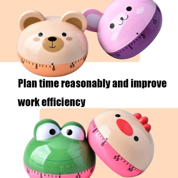 2 PCS Küche mechanische Timer Cartoon 60 Minuten Timer Backen Kochen Erinnerung, RB190-1 Bear, RB190-1 Bunny, RB190-1 Frog, RB190-1 Chicken, RB194-1 Puppy, RB194-1 Monkey, RB194-1 Mavericks, RB194-1 Kitten, RB208-1 Pineapple, RB208-1 Carrot, RB208-1 On... – Bild 7