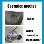 Desktop Simulation Zylindrische Qualle Licht LED Bunte Atmosphäre Nachtlicht – Bild 3