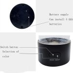 Zylindrische LED-Simulation Quallenlicht USB-betriebenes buntes Quallenatmosphärenlicht – Bild 3