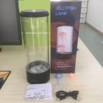Zylindrische LED-Simulation Quallenlicht USB-betriebenes buntes Quallenatmosphärenlicht – Bild 9
