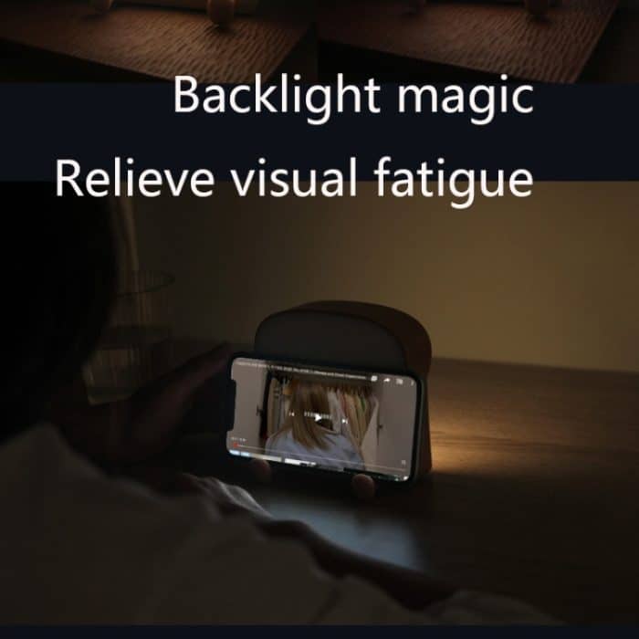 F-L-01 Toast Brot Nachtlicht mit Handyhalter Kinder Schlafzimmer Timing Schlaflicht – Bild 11