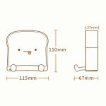 F-L-01 Toast Brot Nachtlicht mit Handyhalter Kinder Schlafzimmer Timing Schlaflicht – Bild 3