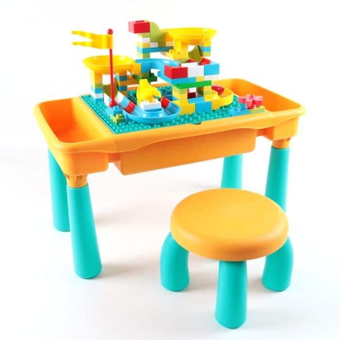 Multifunktionaler Bautisch Lernspielzeug Puzzle Zusammenbauspielzeug für Kinder, Stil: – Bild 1