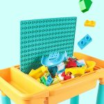 Multifunktionaler Bautisch Lernspielzeug Puzzle Zusammenbauspielzeug für Kinder, Stil: – Bild 7