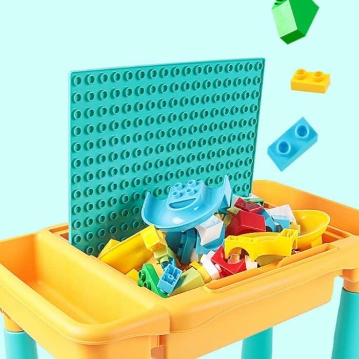 Multifunktionaler Bautisch Lernspielzeug Puzzle Zusammenbauspielzeug für Kinder, Stil: – Bild 7
