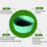 Filz-Pflanzfass für den Innenbereich, runder Pflanzbeutel, Vlies-Sämlingsbeutel, 60x20cm 56L – Bild 3