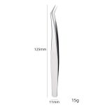 Nail Art Wimpernpinzette, Edelstahl, bunt, hochpräzise Wimpernzange zum Pfropfen – Bild 6