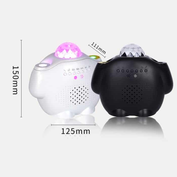 SC515-03 Fernbedienung Bluetooth Musik Sternenlicht Wassermuster Projektion Schlafzimmer Nachtlicht USB Sound Control Full Star Laser Bühnenlampe – Bild 3