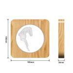 FS-A3762W 3D-Pferd-Holz-Tischlampe, Schlafzimmer-Nachtlicht – Bild 3