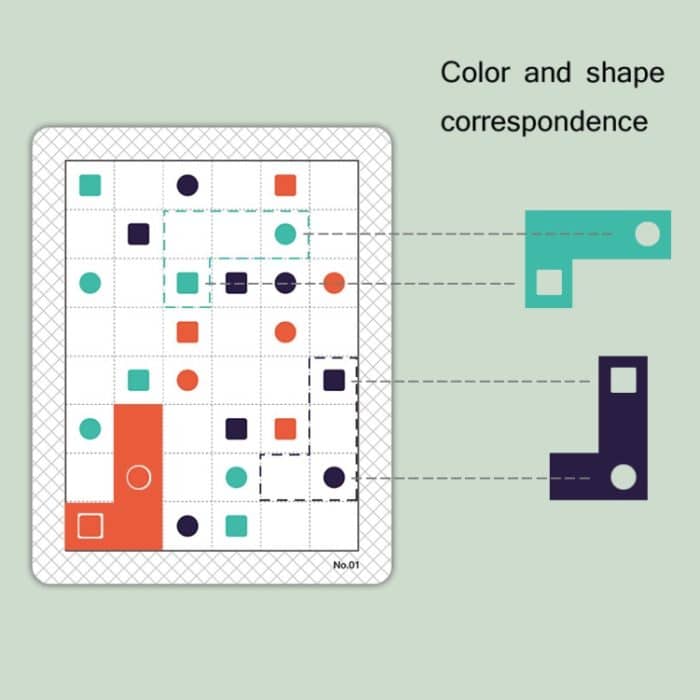 Moondog l-förmige passende Bausteine ​​Kinder pädagogisches logisches Denken-Training-Puzzlespiel – Bild 4