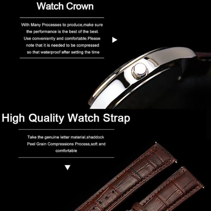 YAZOLE 308 Leuchtende Quarzuhr Herrenuhr – Bild 4