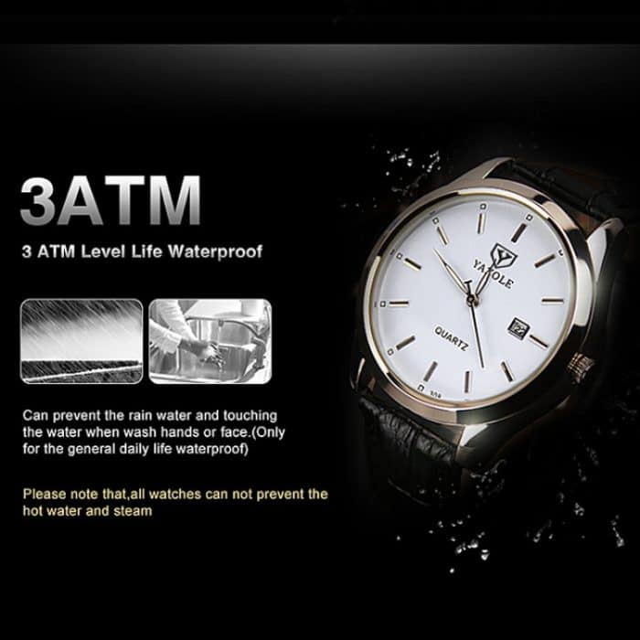 YAZOLE 308 Leuchtende Quarzuhr Herrenuhr – Bild 5