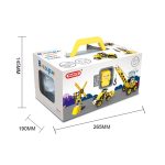 8 in 1 Kinder verschiedene weiche zusammengebaute Bausteine 100PCS DIY Engineering Fahrzeugmodell – Bild 6