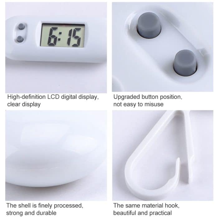 20 Stück Y01 Student Exam Elektronische Uhr Rucksack Hängeuhr mit Schlüsselanhänger, zufällige Farblieferung, Stil: – Bild 3