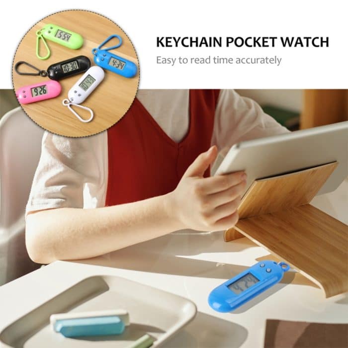 20 Stück Y01 Student Exam Elektronische Uhr Rucksack Hängeuhr mit Schlüsselanhänger, zufällige Farblieferung, Stil: – Bild 5